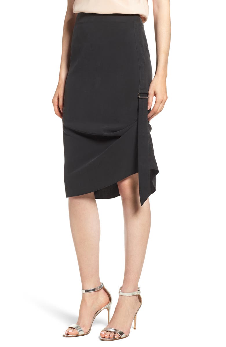 Trouvé Side Drape Skirt, Main, color, 