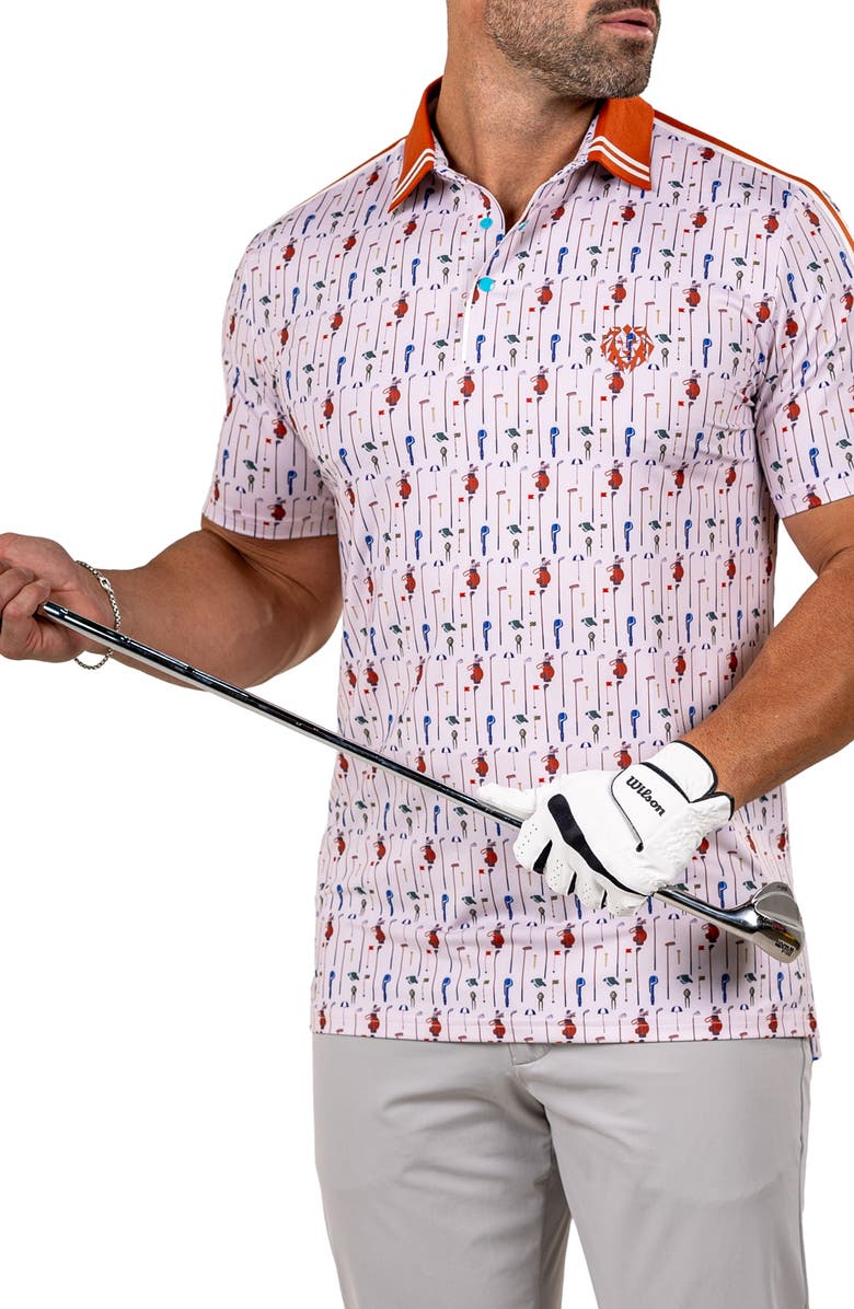 Maceoo Martyr0012 Print Golf Polo, Alternate, color, 