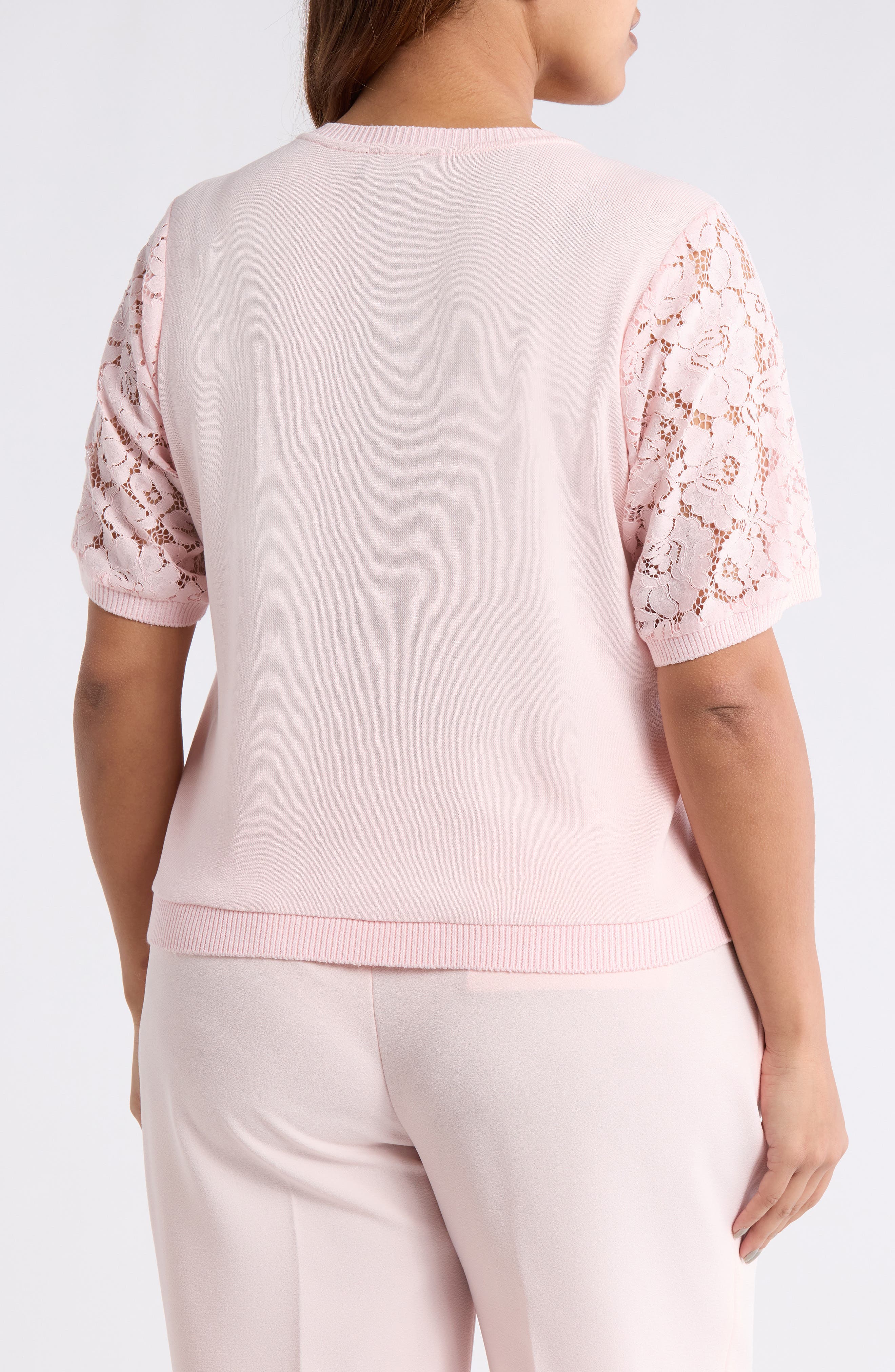 Lace Front Sweater - image 2