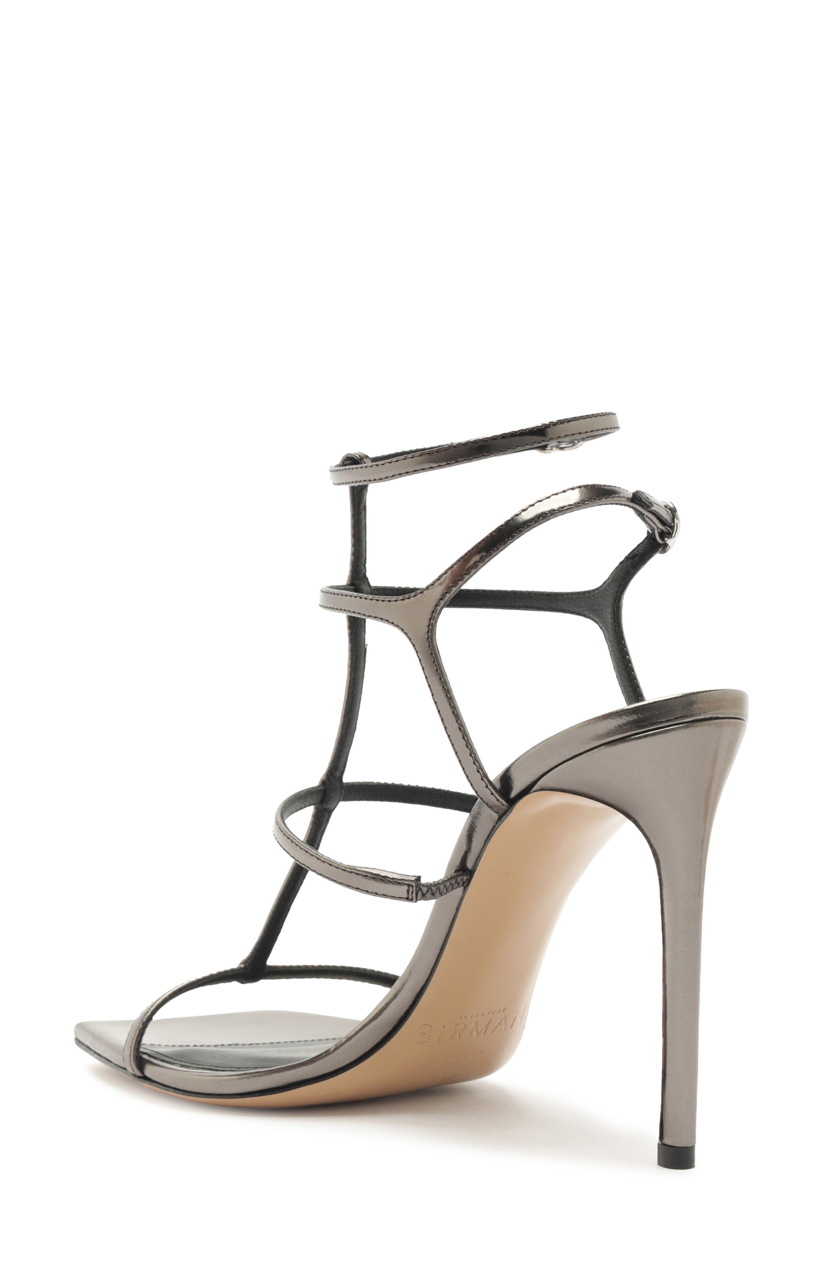 Alexandre Birman Amanda Cage Sandal, Alternate, color, Graphite