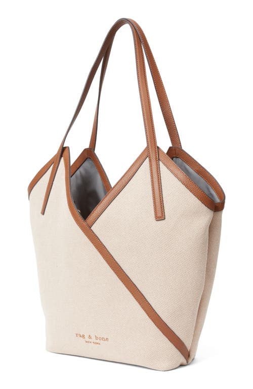 Rag & Bone Alix Leather Trim Canvas Tote