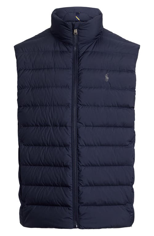 Polo Ralph Lauren The Colden Packable Matte Down Vest In Blue