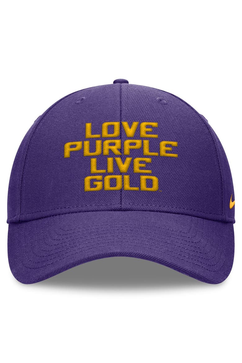 Men's Nike Purple LSU Tigers Local Rise Adjustable Hat, Alternate, color, Purple