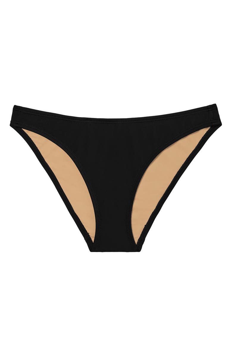Nu Swim Low Low Bikini Bottoms, Main, color, Black