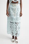 Zimmermann Awaken Belted Broderie Anglaise Midi Skirt