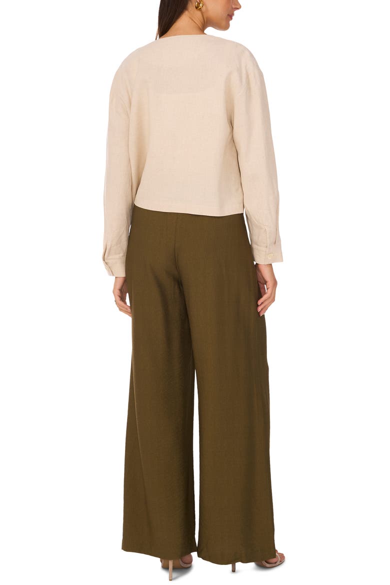 Collarless Crop Jacket, Alternate, color, OYSTER GREY