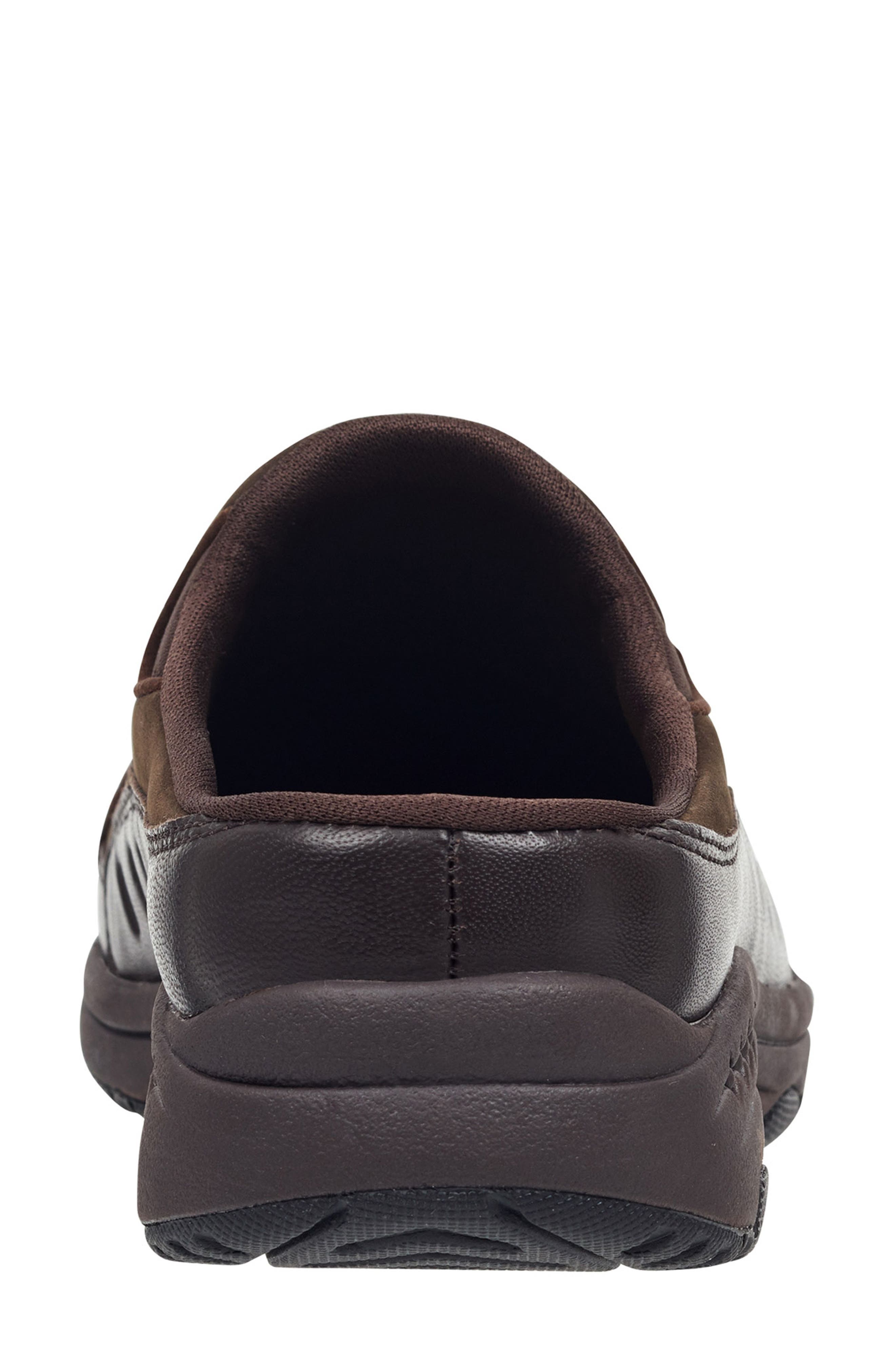 Traveltime Clog Sneaker, Alternate, color, DARK BROWN LEATHER