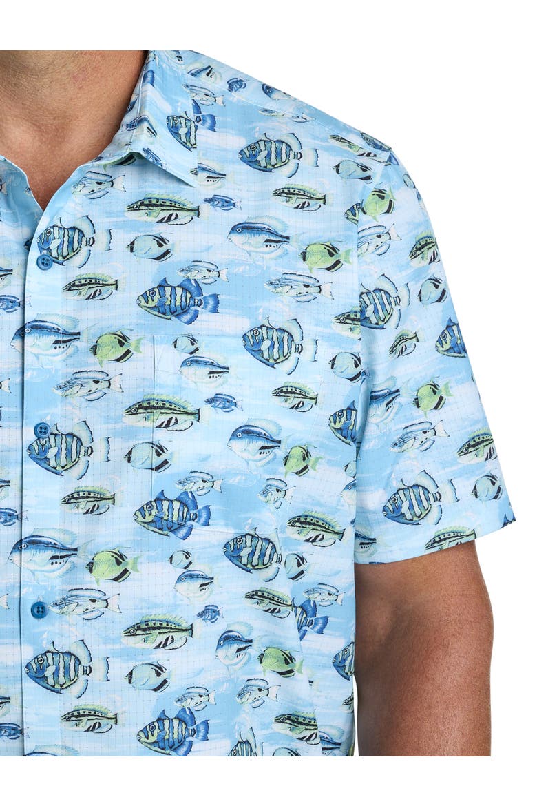 Coast Fintastic Sport Shirt, Alternate, color, TIDE LAGOON