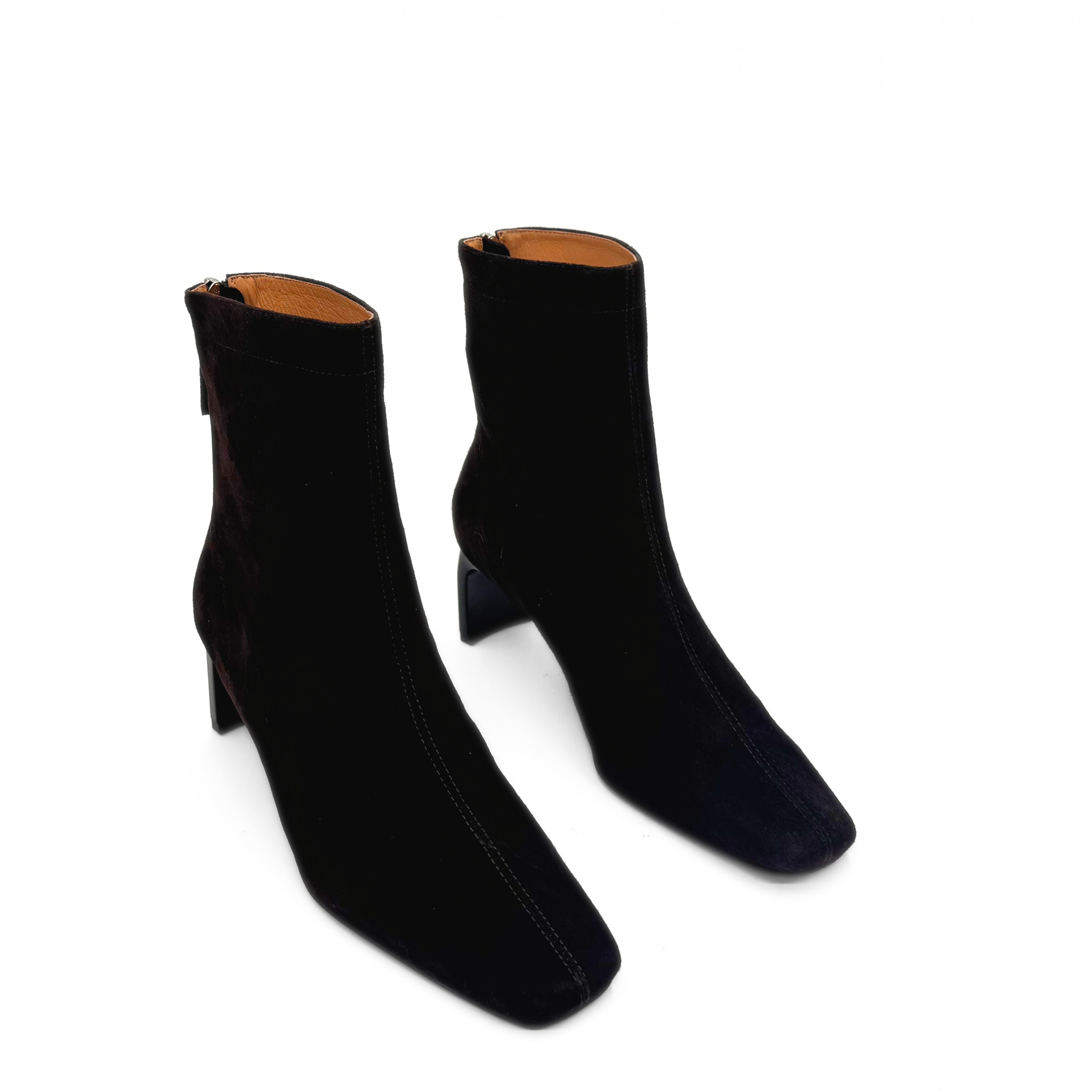 Amie Rafa Harlow Suede Bootie, Alternate, color, Brown