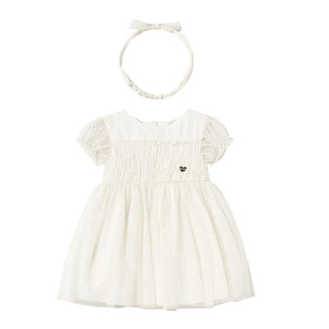 Chiffon Dress Headband Set (Baby)