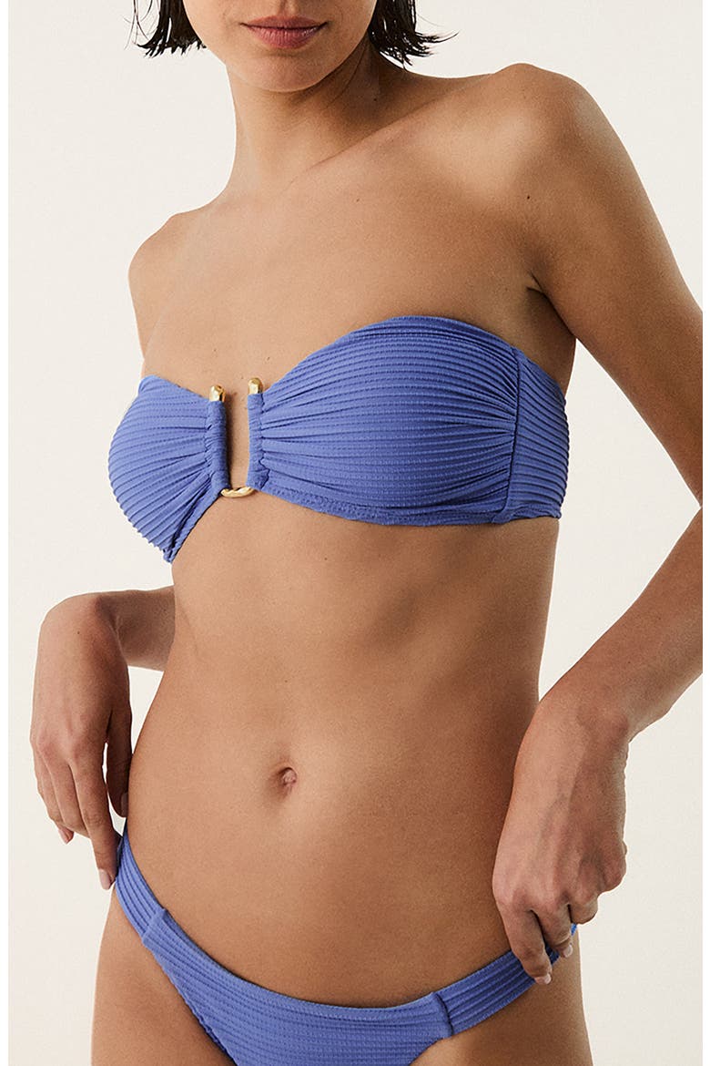 Jill Bandeau Bikini Top, Main, color, BLUE