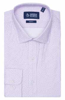Original Penguin Tonal Floral Slim Fit Dress Shirt