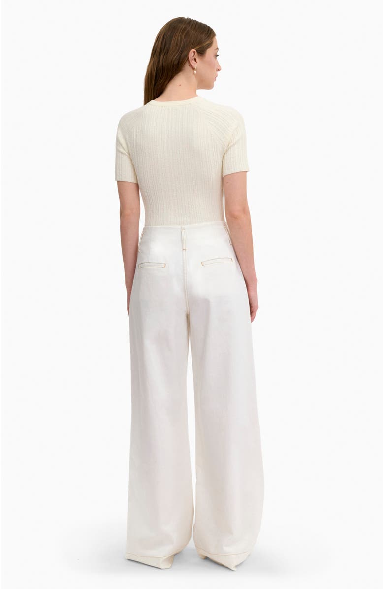 Rebecca Taylor Boucle Knit Sweater, Alternate, color, Ivory