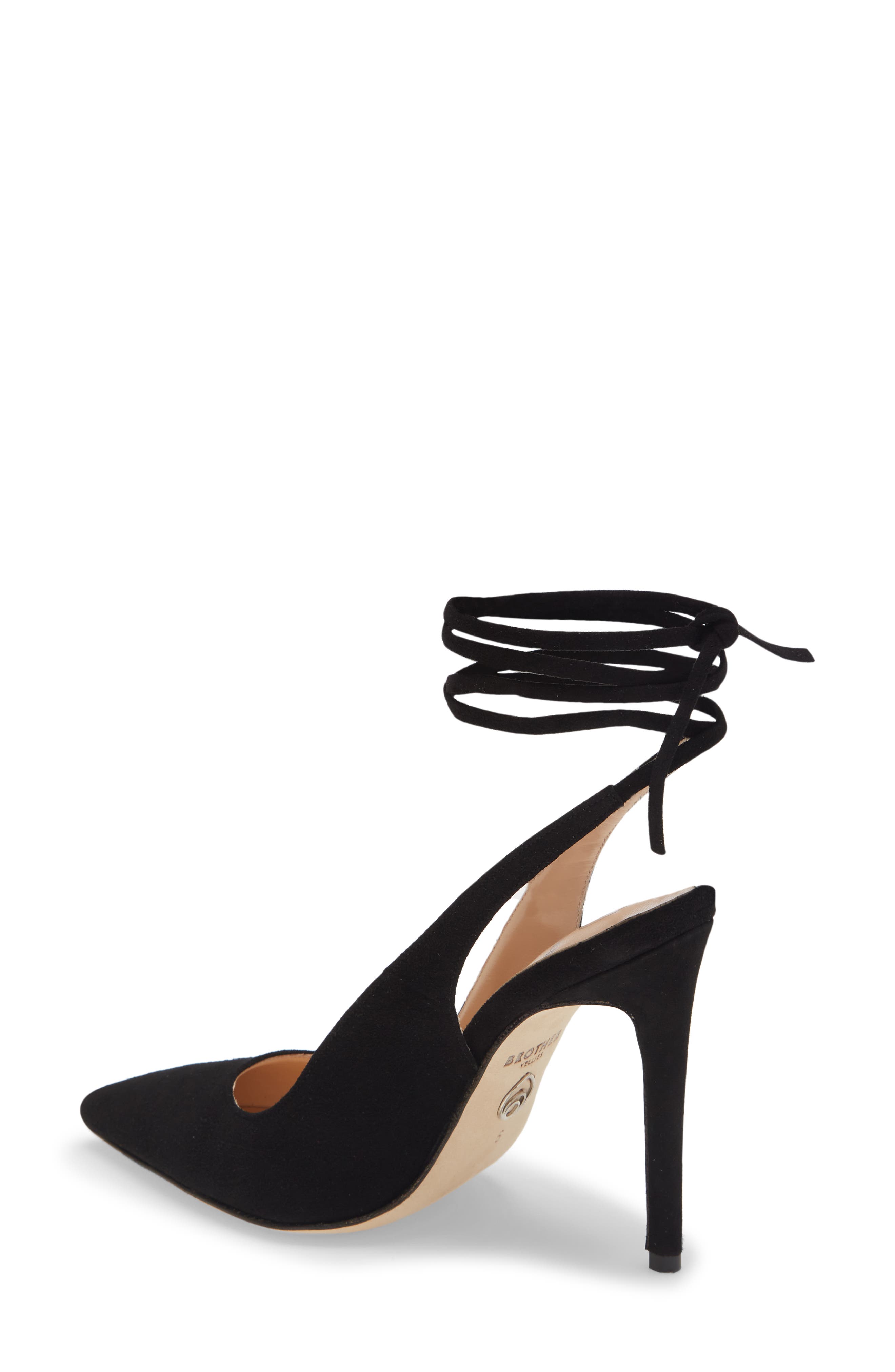 Brother Vellies Ankle Tie Pump, Alternate, color, 