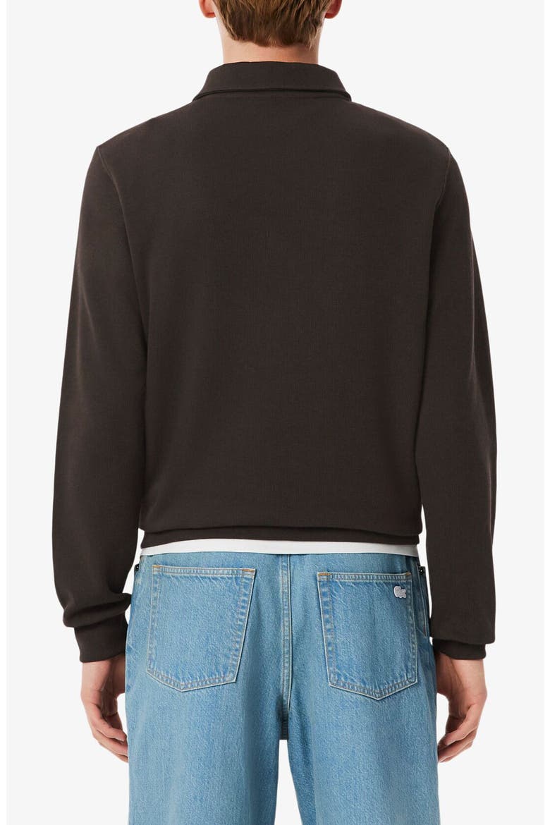 Cotton Rib Polo Sweatshirt, Alternate, color, PORT 0