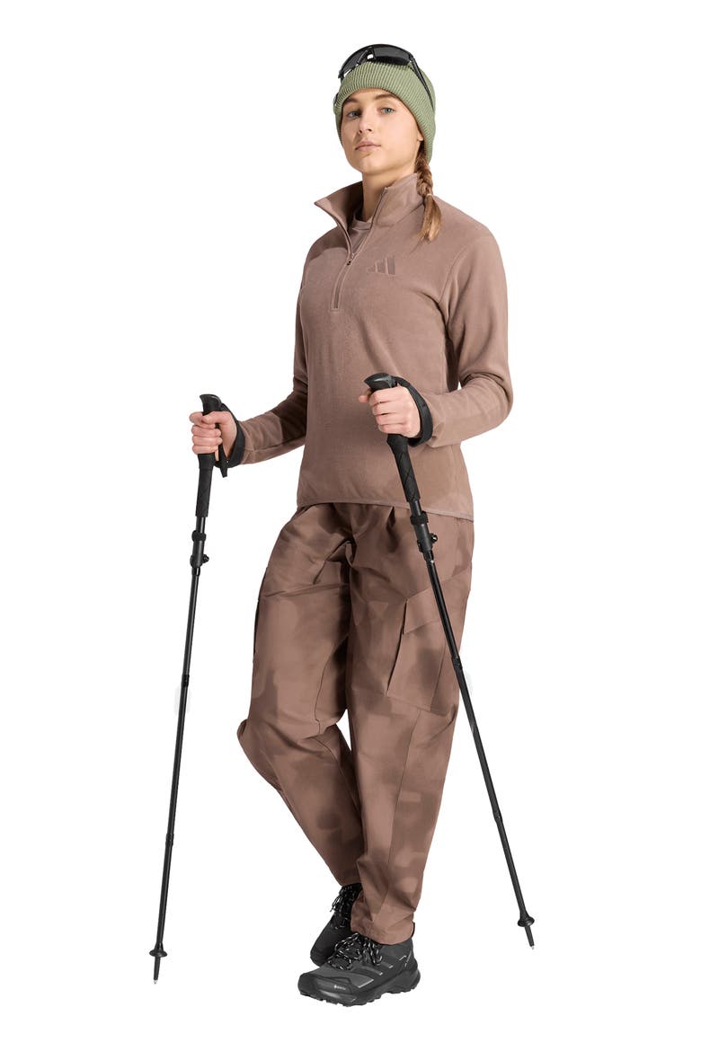 Essentials Half-Zip Fleece Pullover, Alternate, color, TRACE BROWN