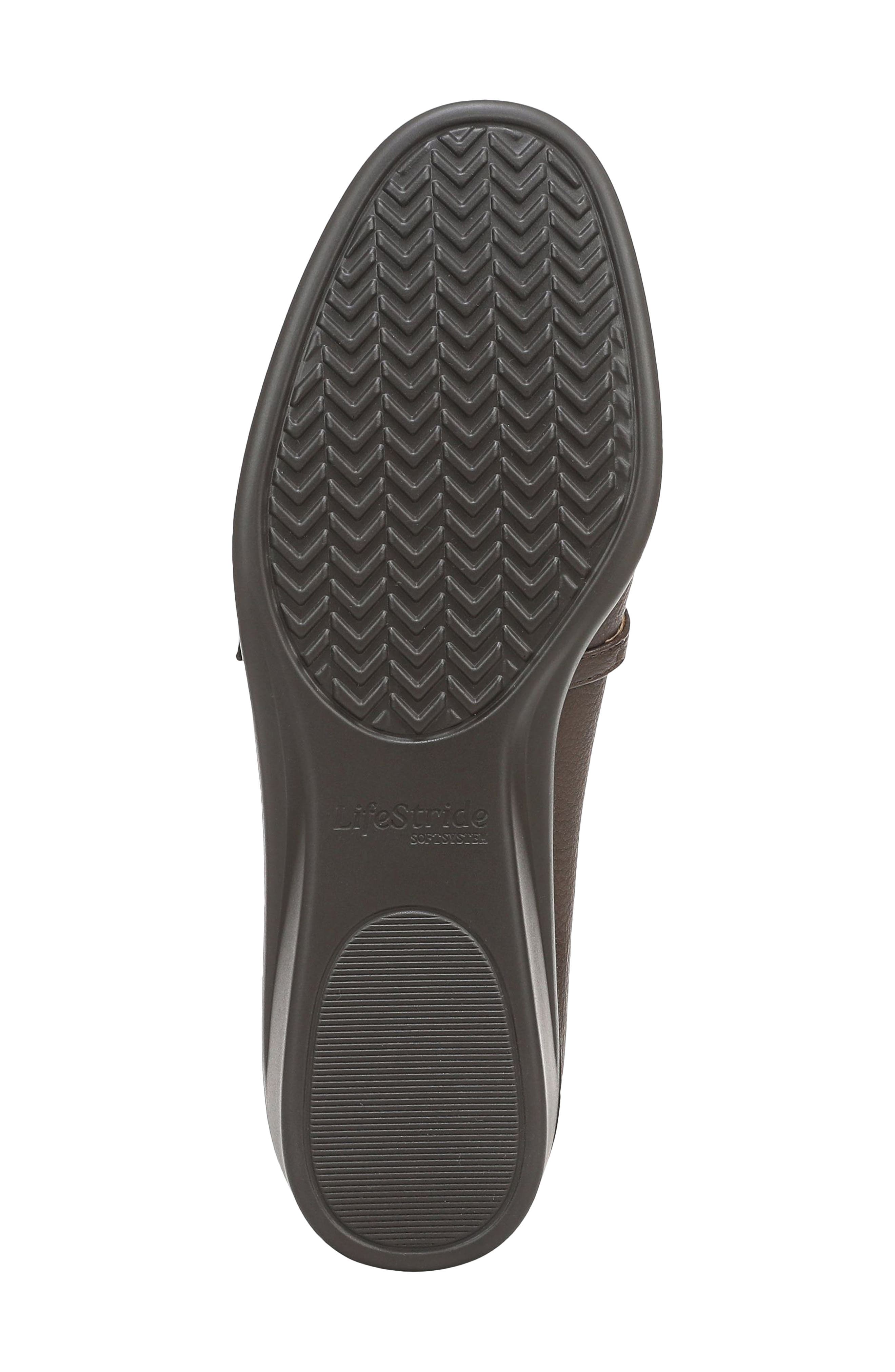 Jolene Wedge Mary Jane Flat, Alternate, color, DARK BROWN