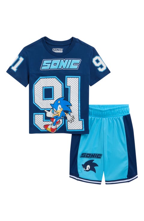 Kids' Sonic Varsity T-Shirt & Basketball Shorts Set (Little Kid)