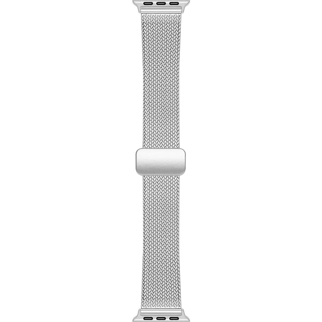 Posh Tech Stainless Steel Mesh Apple Watch® Watchband In Silver