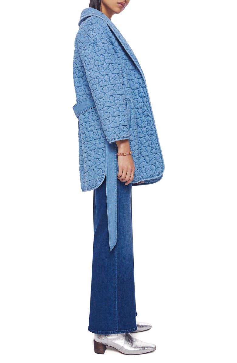 MOTHER The Channel Changer Belted Chambray Jacket, Alternate, color, 