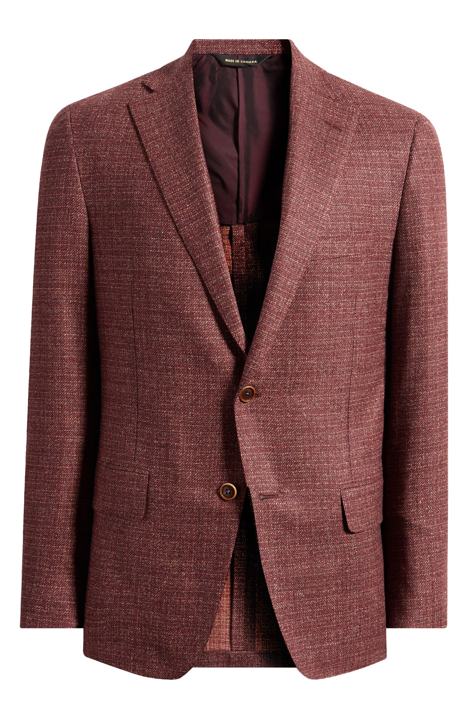 Heritage Gold Rust Textured Solid Wool Sport Coat | Nordstromrack