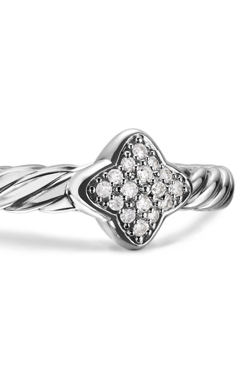 David Yurman Quatrefoil Ring with Diamonds, Alternate, color, 