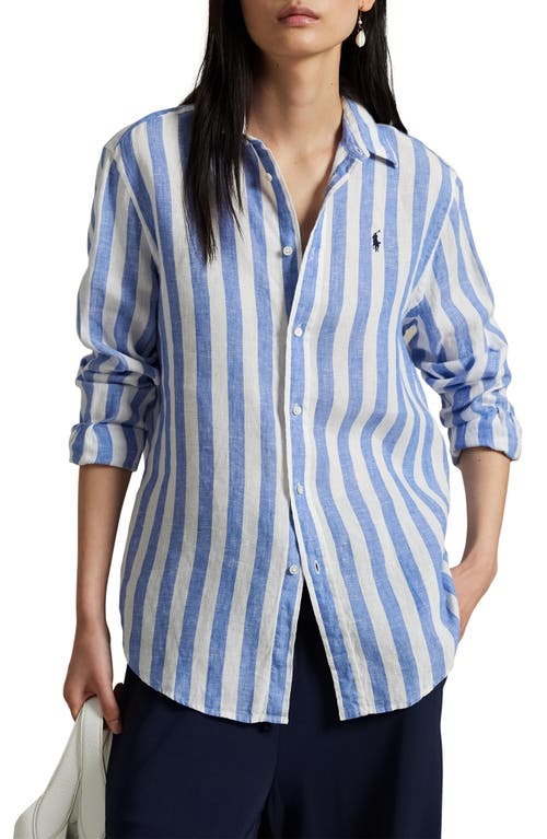 Polo Ralph Lauren Classic Fit Stripe Linen Button-up Shirt