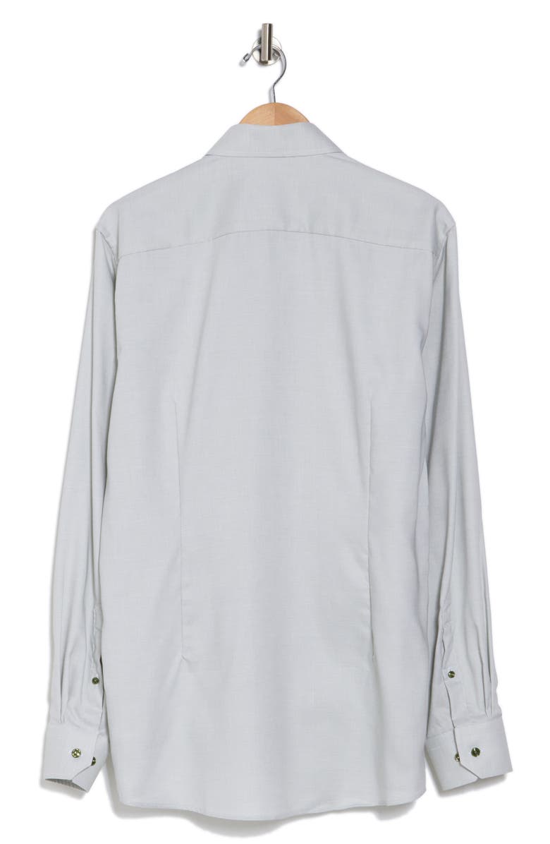 Eton Contemporary Fit Dot Cotton Dress Shirt, Alternate, color,