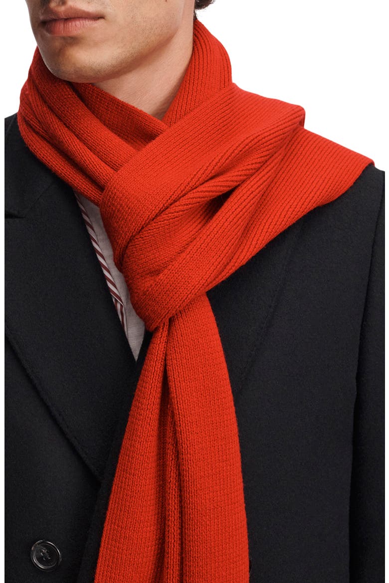 Brooks Wool Scarf, Alternate, color, RED