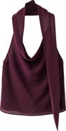 MANGO Cowl Neck Sleeveless Top