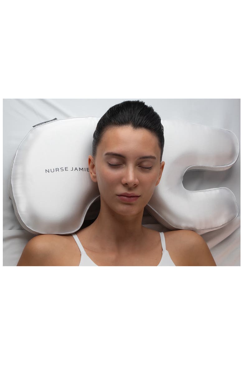 Memory Foam Skin Care Pillow, Alternate, color, WHITE