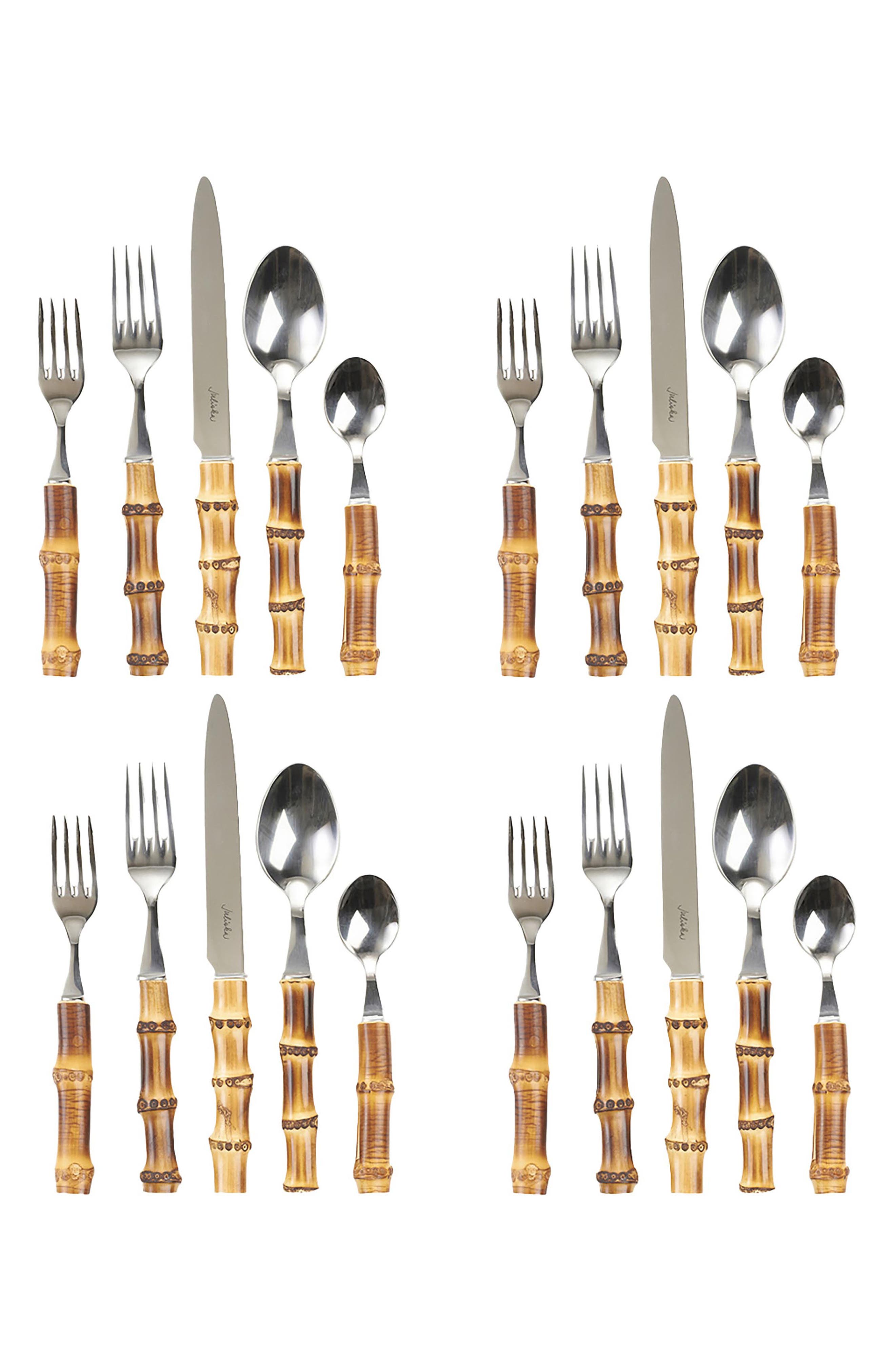 selected SILVER/ BAMBOO NATURAL