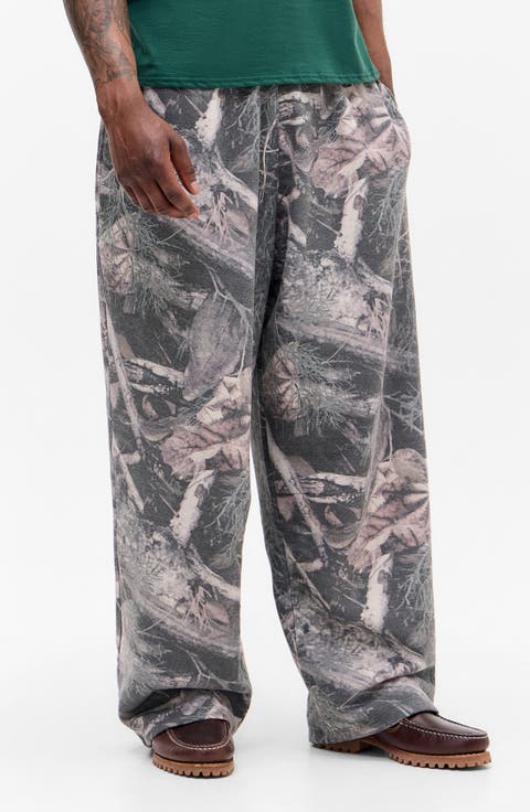 Camo Wide Leg Sweatpants