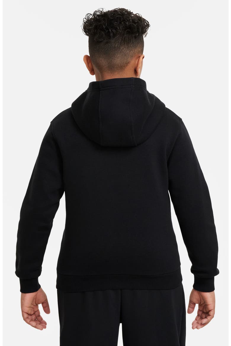 Kids' Club Fleece Hoodie, Alternate, color, 010 BLACK/WHITE