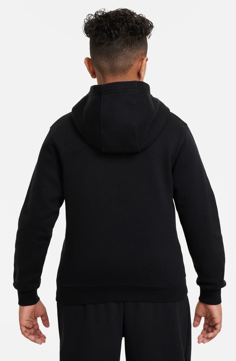 Nike Kids' Club Fleece Hoodie, Alternate, color, 010 Black/White