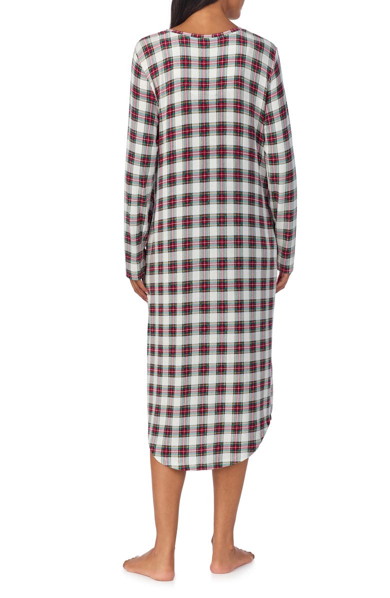 Lauren Ralph Lauren Long Sleeve Henley Nightgown, Alternate, color, 