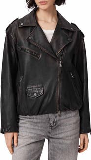 AllSaints Samina Leather Biker Jacket
