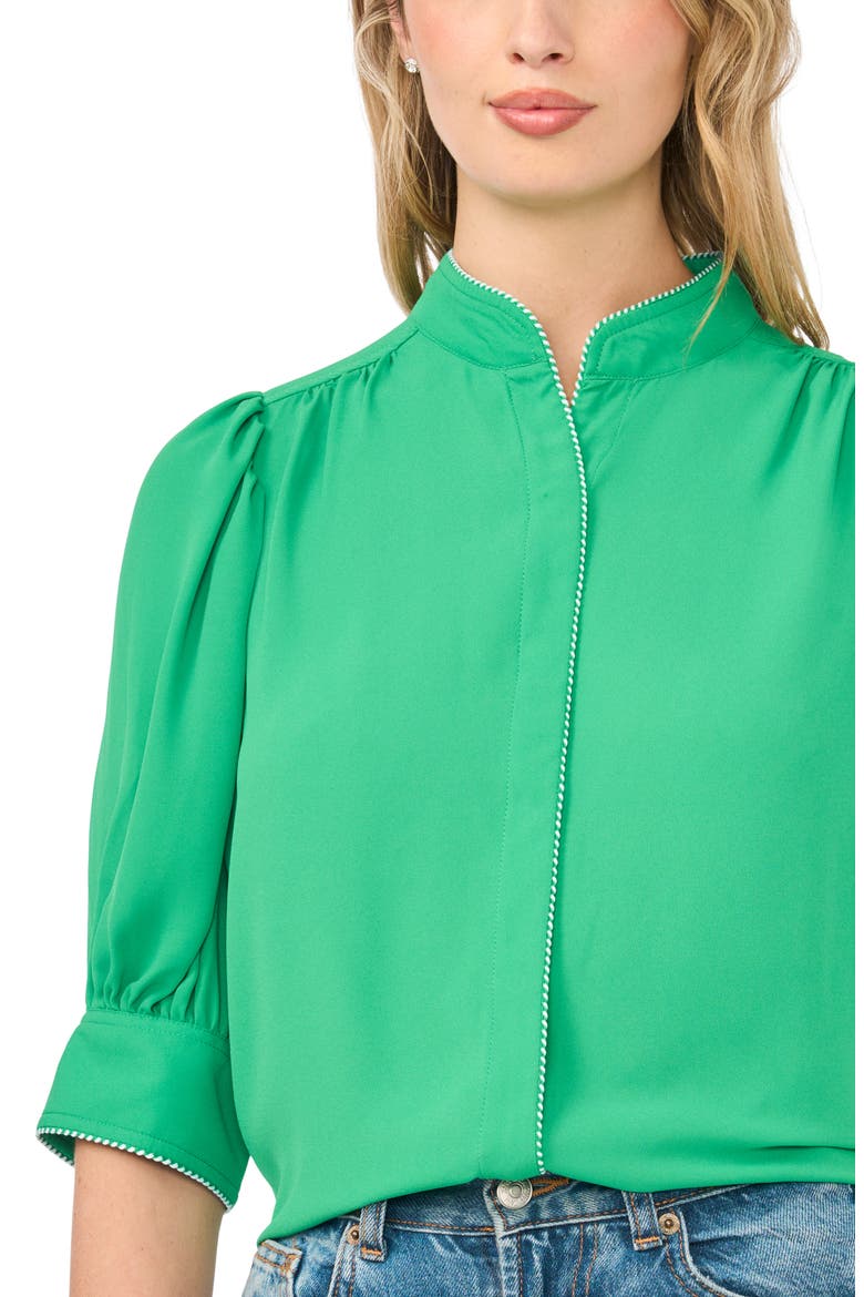 Pearce Puff Sleeve Top, Alternate, color, VIBRANT KELLY
