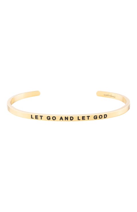 Let Go And Let God bracelet