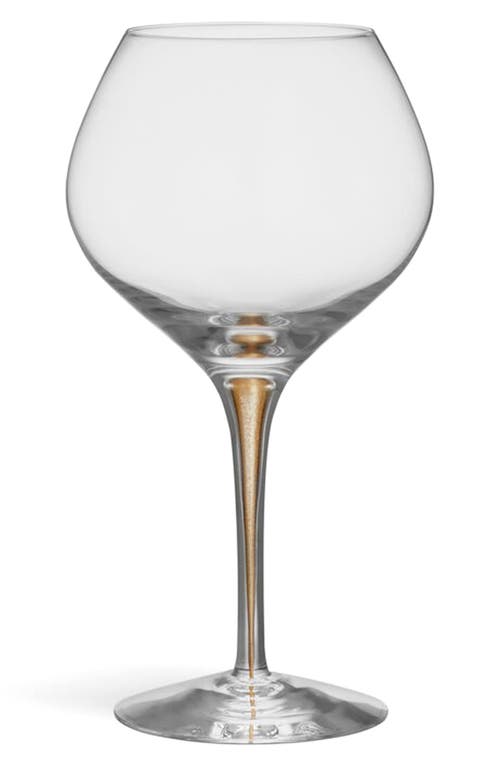 Orrefors Intermezzo Bouquet Stemware Set Of 4 In Gold
