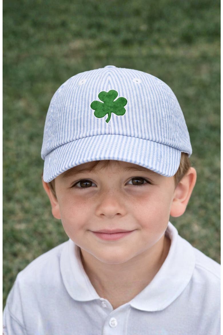 Shamrock Baseball Hat, Alternate, color, Blue