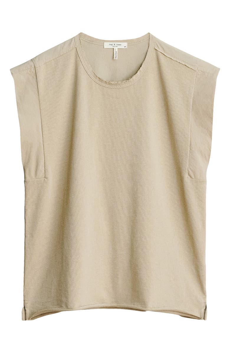 rag & bone Organic Cotton Muscle T-Shirt, Alternate, color, Khaki
