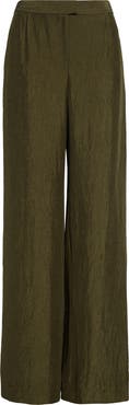 Jason Wu Collection Crinkled Satin Straight Leg Trousers