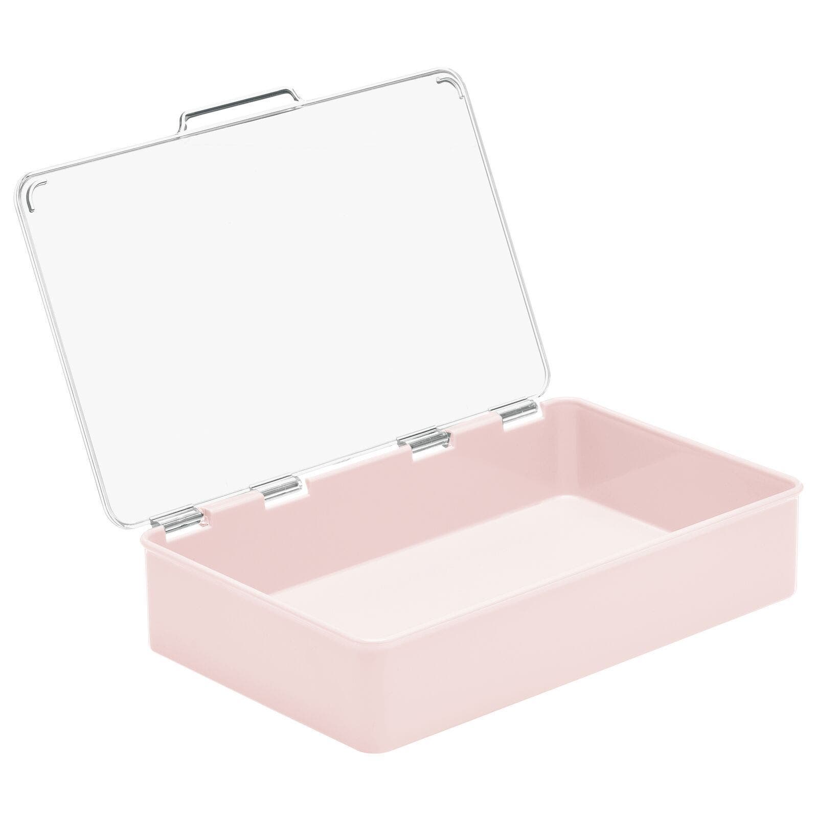 mDesign Plastic Stackable Organizer Container Box, Hinged Lid | Nordstrom