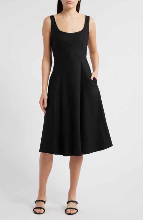 Charles Henry Sleeveless Fit & Flare Dress