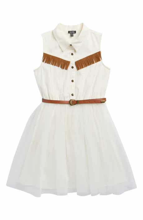 Zunie Kids' Fringe Shirtdress