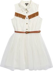 Zunie Kids' Fringe Shirtdress