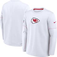 Nike Men's Nike White Kansas City Chiefs Sideline Coaches Team Present Midweight Therma-FIT Sweatshirt