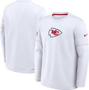 Nike Men's Nike White Kansas City Chiefs Sideline Coaches Team Present Midweight Therma-FIT Sweatshirt