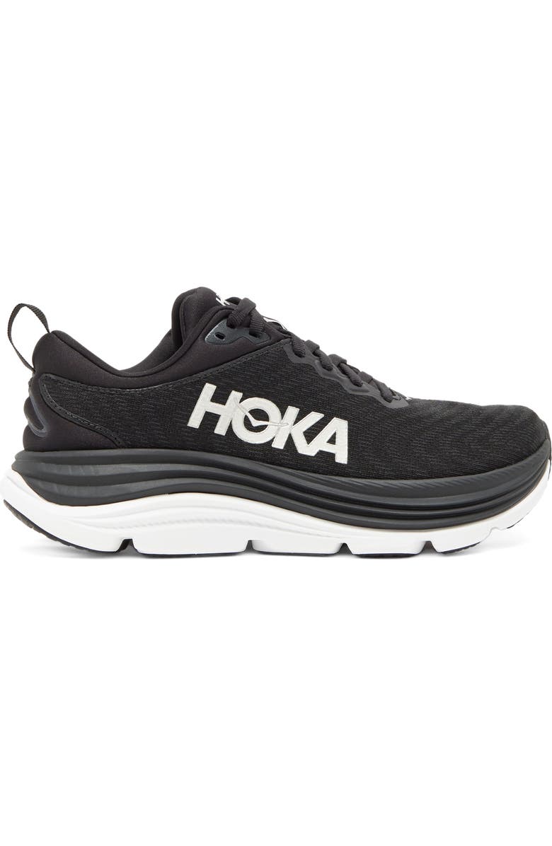 HOKA Gaviota 5 Running Shoe, Alternate, color, Black / White